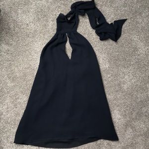 100% silk turtle neck halter top